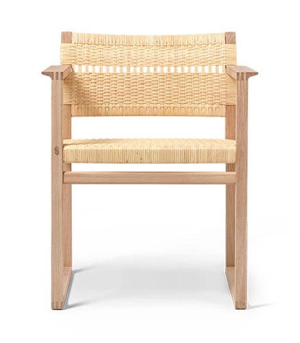 Fredericia BM62 Armchair - Natural Cane Wicker